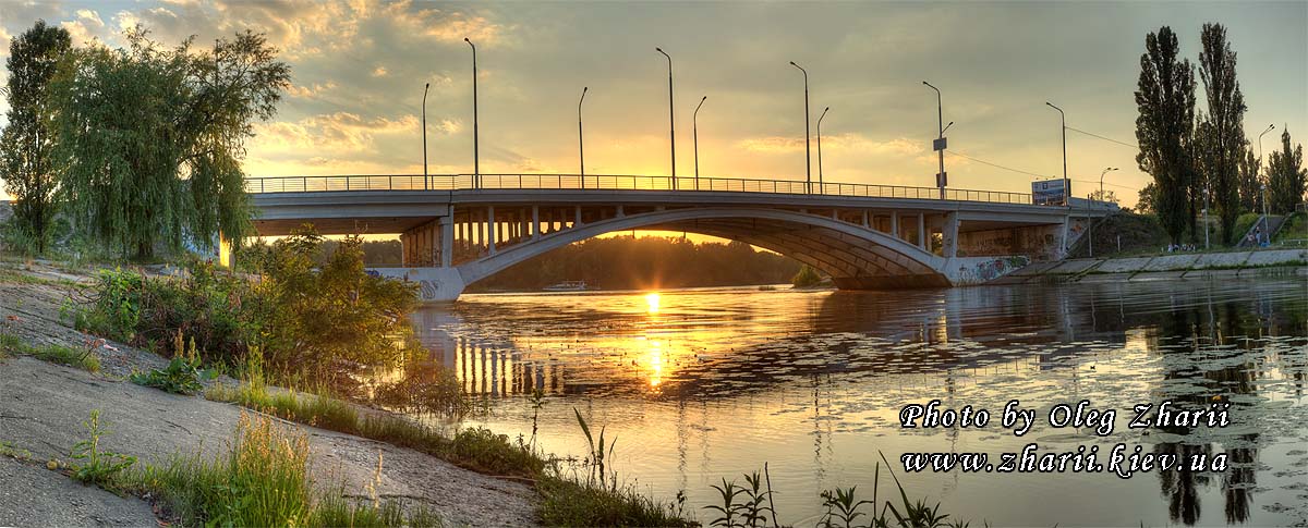 Kyiv, Rusanovskiy Bridge
