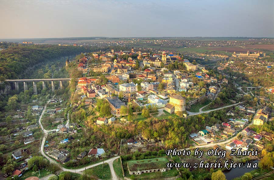 Kamyanets-Podilskiy, view of Old Town and Old Fortress
