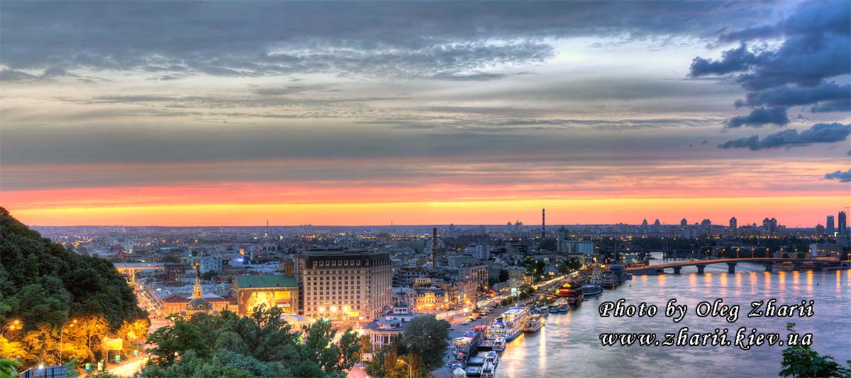 Kyiv, Sunset on Dnieper