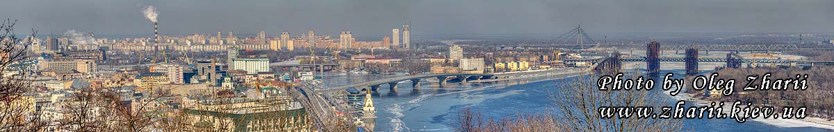 Kyiv, Dnieper, Podil, Gavanskiy Bridge
