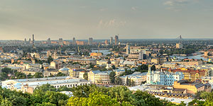 [ru]Киев, панорама Подола от Андреевской церкви[en]Kyiv, Panorama of Podil from Andreevskaya Church