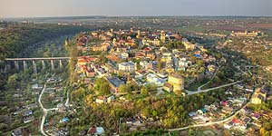 [en]Kamyanets-Podilskiy, view of Old Town and Old Fortress[ru]Каменец-Подольский, вид на Старый город и Старую крепость